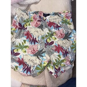 Vilebrequin 3XL Floral/Moped Mens Swimming Shorts Trunks Drawstring Elephant